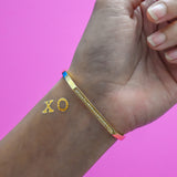 XO metallic gold temporary tattoos by @FlashTattoos #FLASHTAT