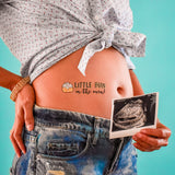 Mama Milestones - Cute and fruity monthly Pregnancy Belly Tattoos by @FlashTattoos #FLASHTAT