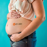 Mama Milestones Fruit pregnancy tracker temporary tattoos - 24 weeks grapefruit
