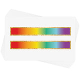 EQUALITY' metallic tattoo set includes 10 colorful rainbow stipe tattoos! @FlashTattoos #FLASHTAT