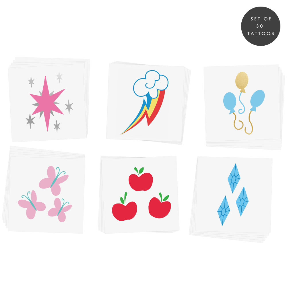 Sparkle in the kids Cutie Marks my little pony inspired temporary tattoos. @FlashTattoos #FLASHTAT