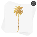 Set of 10 Tropical inspired gold palm tree temporary tattoo - the perfect party favors! @FlashTattoos #FLASHTAT