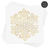 ‘WHITE FROST’ set of ten metallic white and gold snowflake tattoos. #FLASHTAT @FlashTattoos