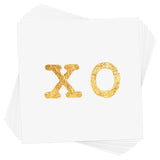 I am so in love with the XO metallic gold temporary tattoo.