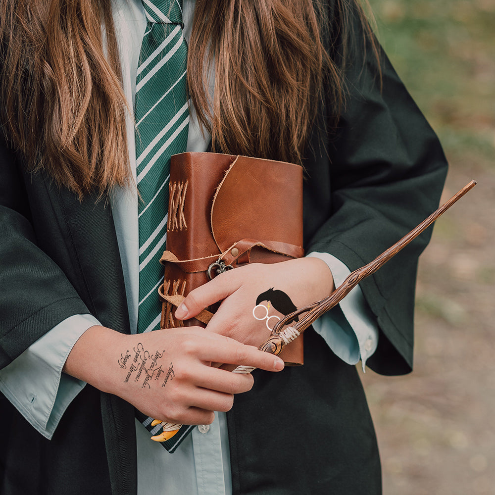 Wizard Harry Potter inspired temporary tattoos: wizard, the platform, mischief managed, spells and deathly hallows by @FlashTattoos #FLASHTAT